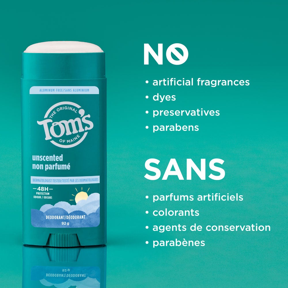 Unscented Aluminum Free Natural Deodorant