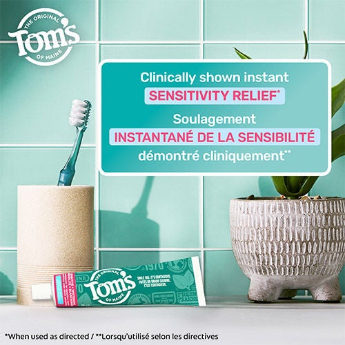 PureActiv Sensitive + Whitening Fluoride Free Natural Toothpaste, Calming Mint