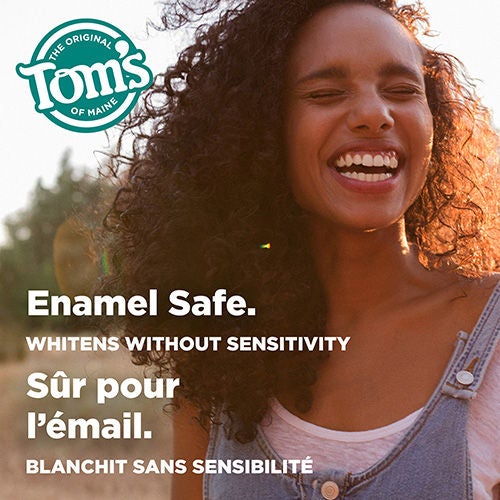 Whiten + Deep Clean Whitening Fluoride Natural Toothpaste, Peppermint