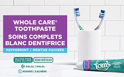 Whole Care Fluoride Natural Toothpaste, Peppermint