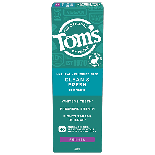 Clean and Fresh Fluoride Free Natural Toothpaste, Fennel
