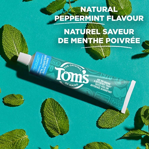 Simply White Fluoride Free Natural Toothpaste, Peppermint