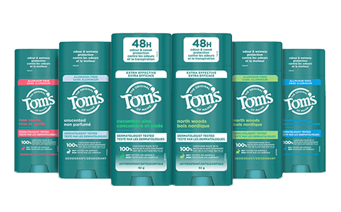 deodorant & antiperspirant products