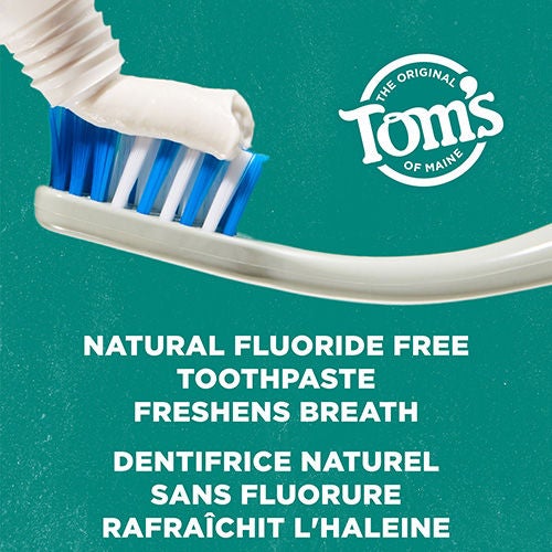 Simply White Fluoride Free Natural Toothpaste, Peppermint