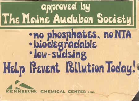  Étiquette de détergent à lessive Clearlake avec Maine Audobon Society